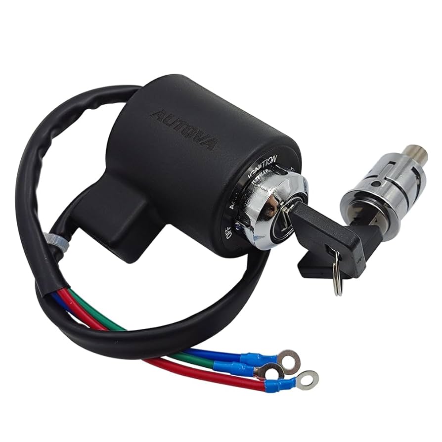 わっきー Ignition Key Switch & Tail Box Lock Set Compatible with
